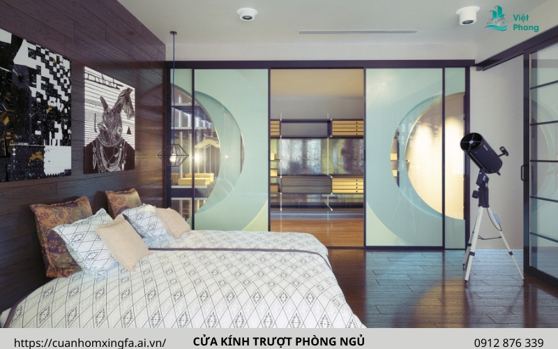 Cửa kính trượt phòng ngủ Cửa kính trượt phòng ngủ